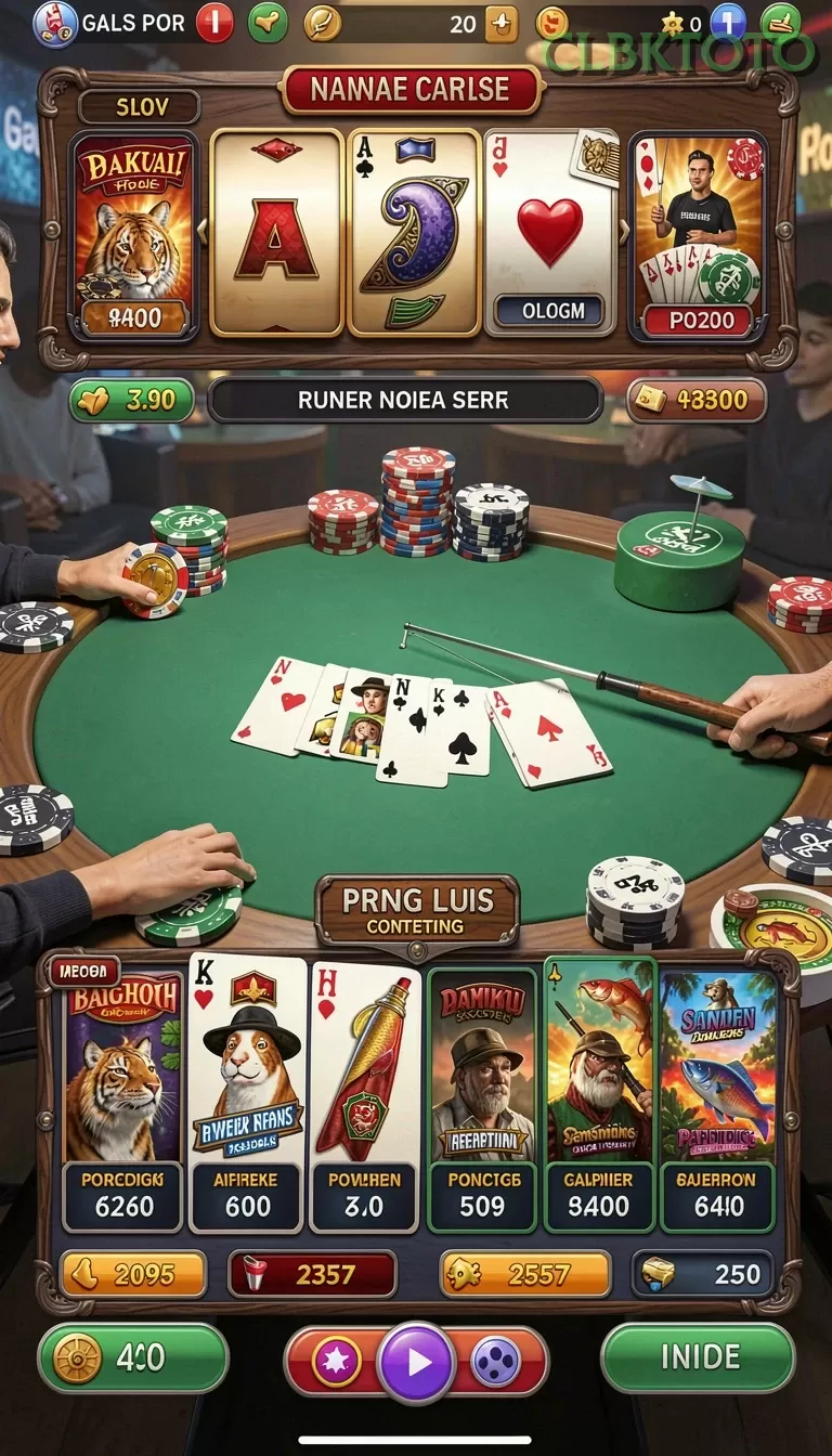 Cuplikan layar BIG77 — menu navigasi