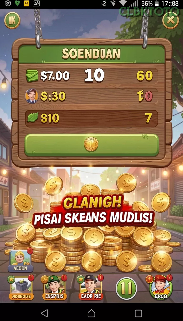 Cuplikan layar PLAYWIN — halaman utama