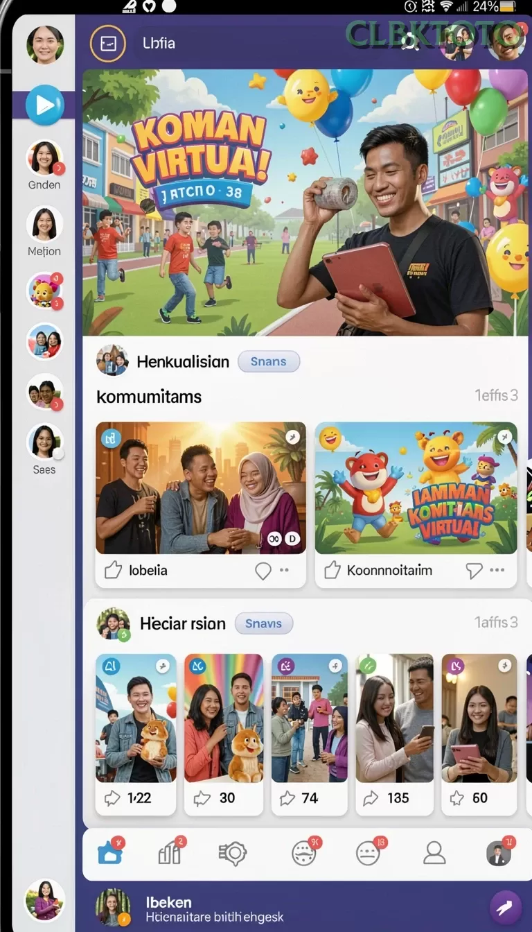 Cuplikan layar BIG77 — aktivitas