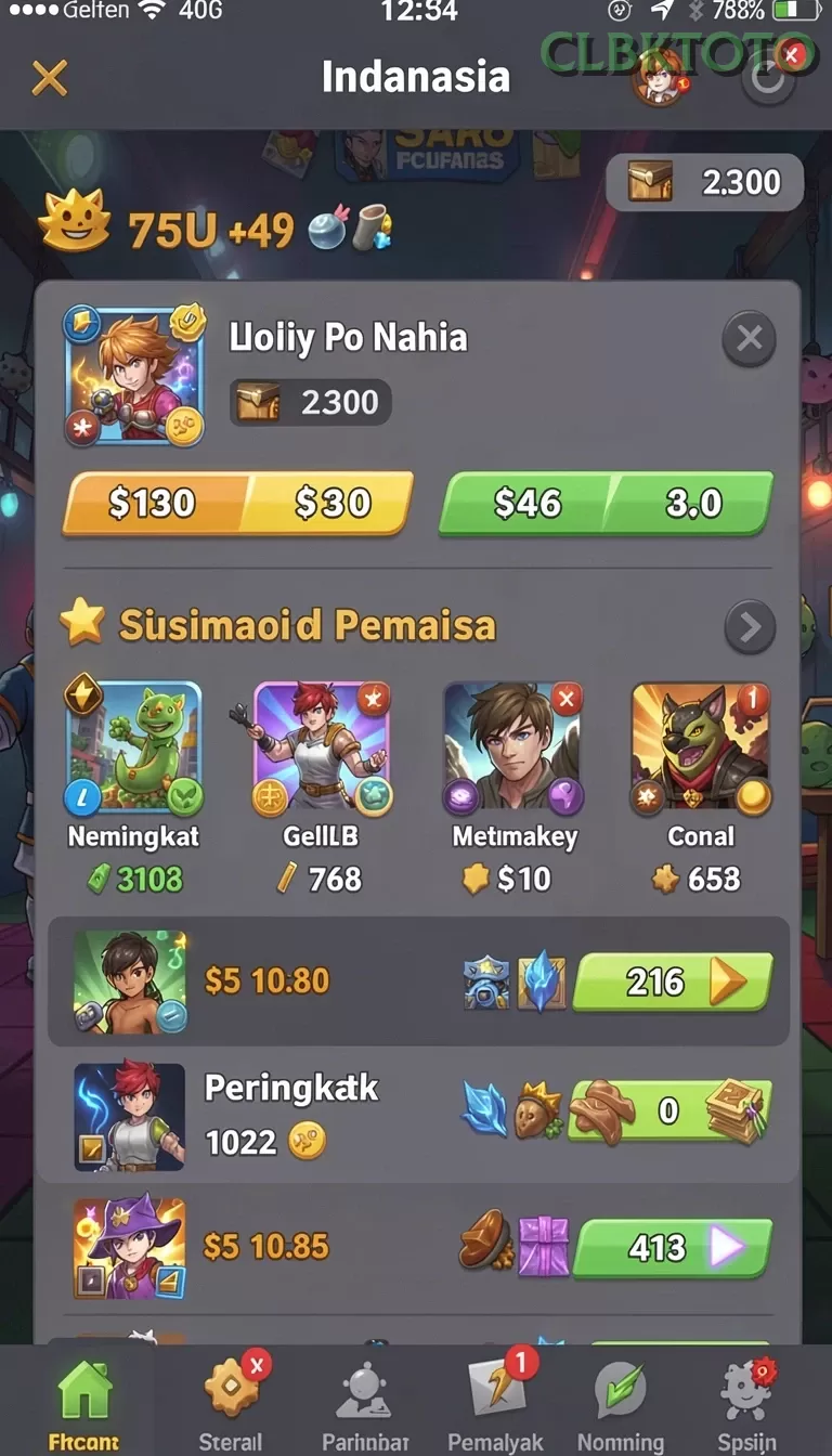 Cuplikan layar RK8 — pengaturan akun