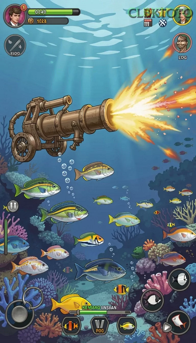 Cuplikan layar 234E — menu navigasi